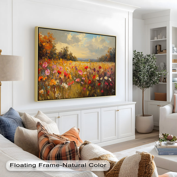 Wildflower Field – Floral Oil Painting