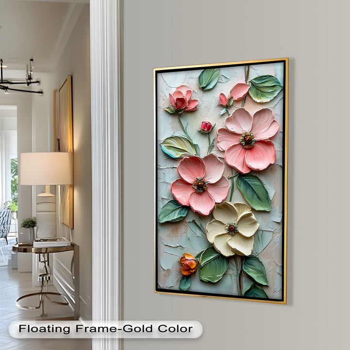 Petal Whispers – Floral Elegance Flower Oil Painting