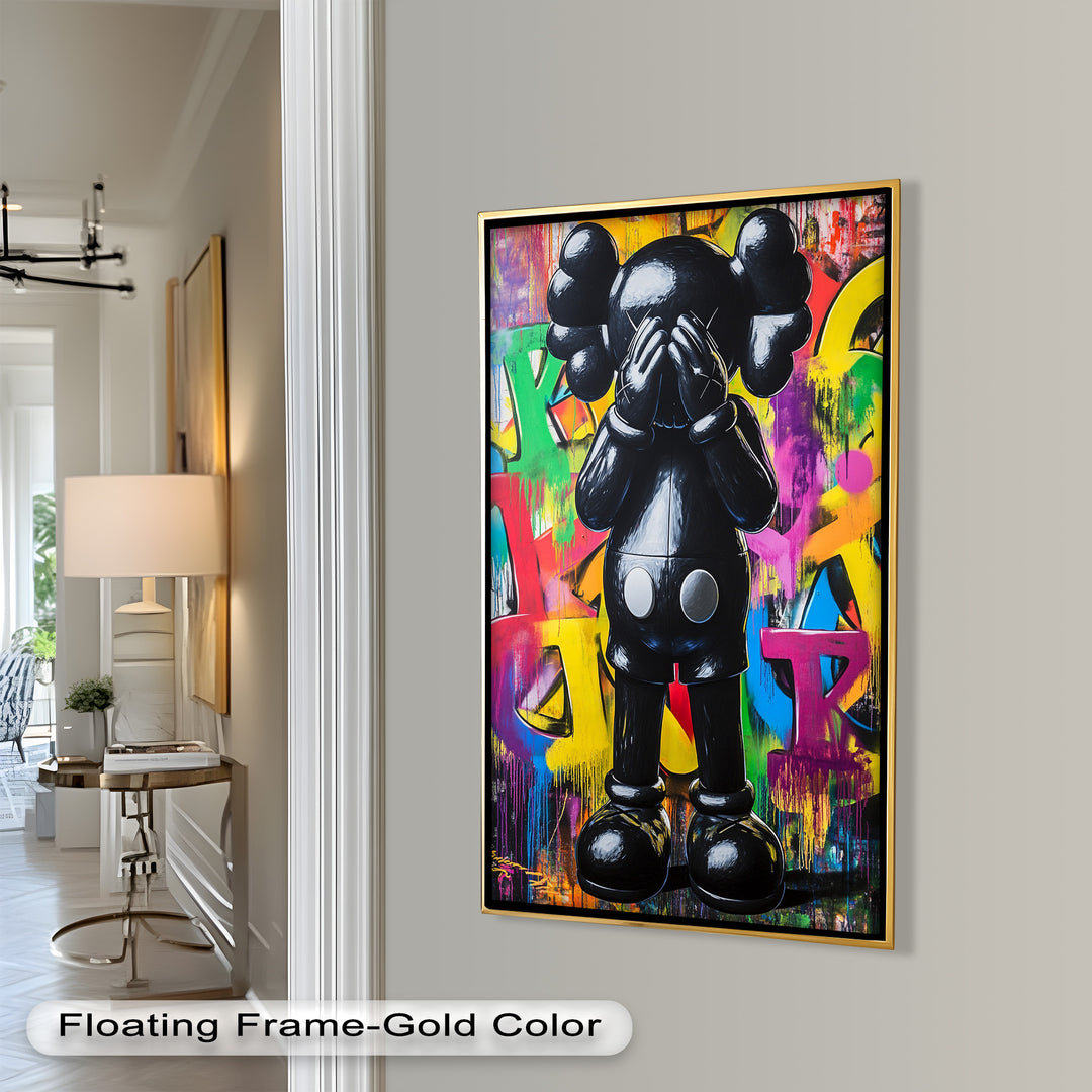 Behind the Hands – KAWS Oil Painting