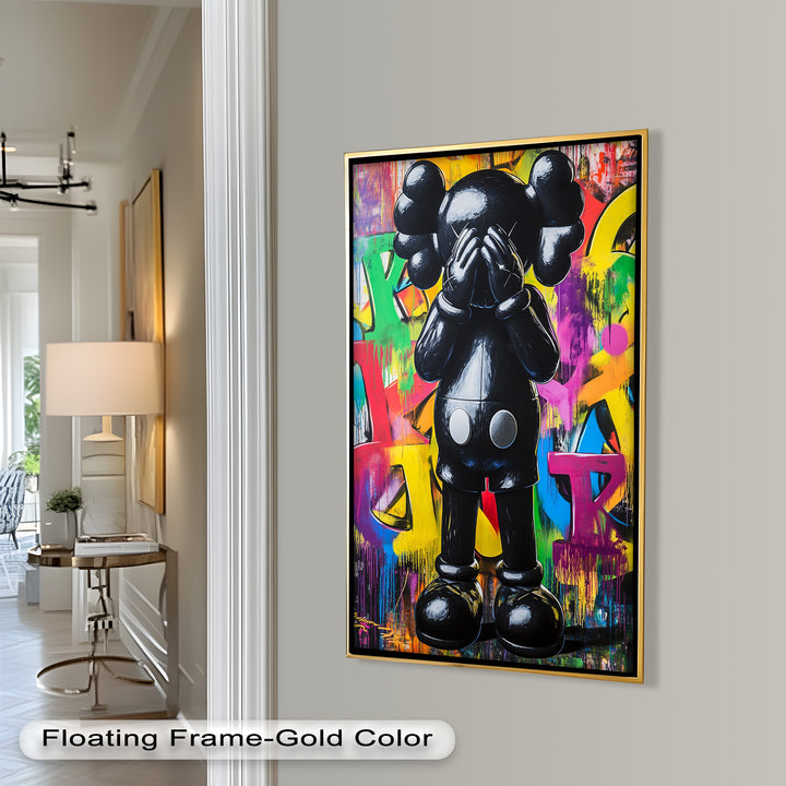 Behind the Hands – KAWS Oil Painting