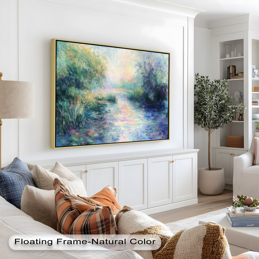 Whispering Riverbank at Dusk – Impressionist Landscape Oil Painting