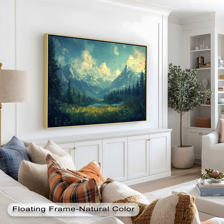 Mystic Mountain Solitude – Enchanting Landscape Oil Painting