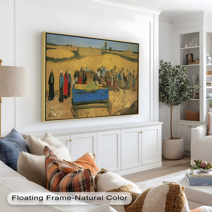 The Funeral Procession – Symbolic Historic Oil Painting