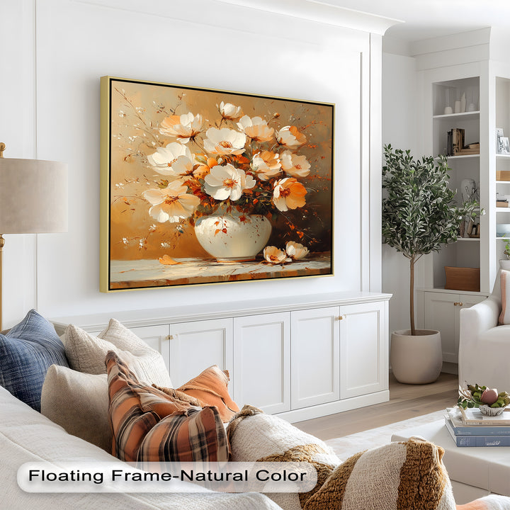 Warm Floral Arrangement – Flower Vase Oil Paintings