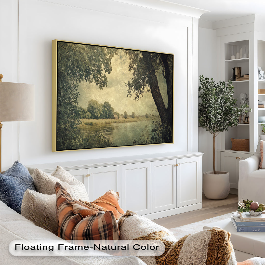 Riverbank Landscape – Countryside Oil Paintings