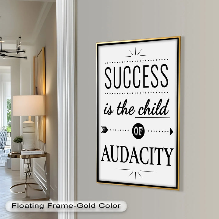 Success Is the Child of Audacity – Modern Oil Painting - MyPhotoStation