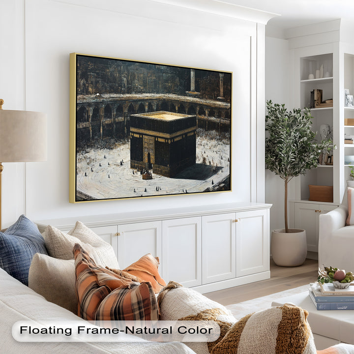 Kaaba Sacred Site Wall Art – Religious Oil Painting