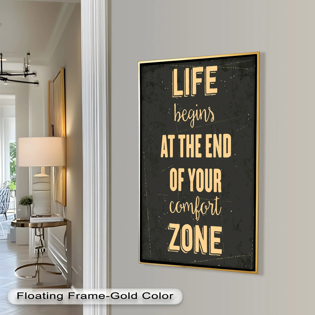 Life Begins at the End – Motivational Oil Painting - MyPhotoStation