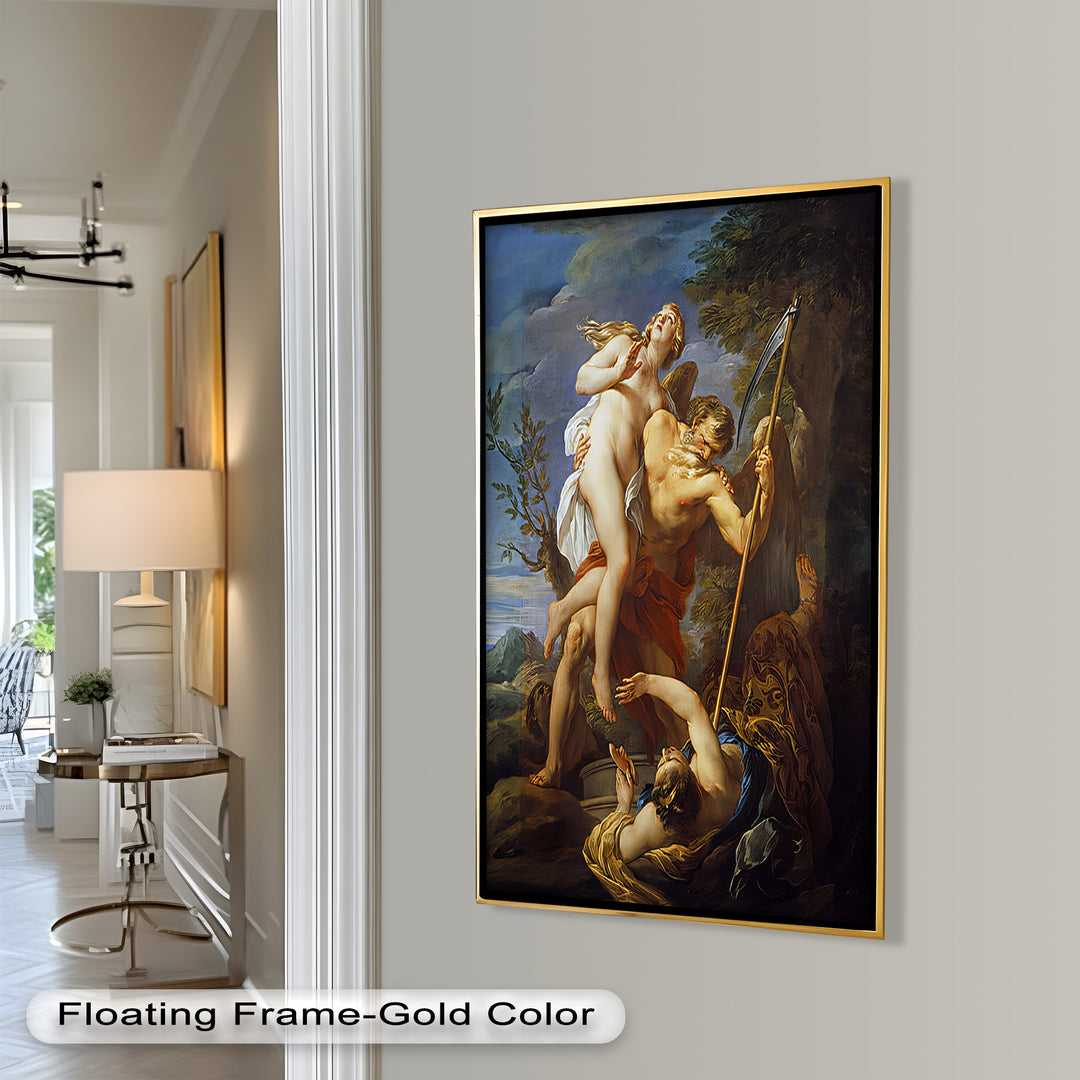 The Seizure of Beauty by Time – Mythological Renaissance Nude Oil Painting