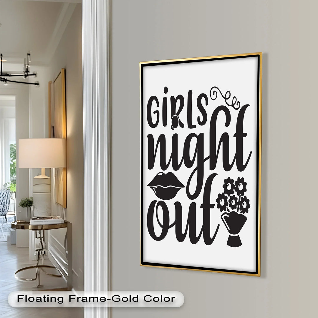 Girls Night Out – Typography Oil Painting - MyPhotoStation