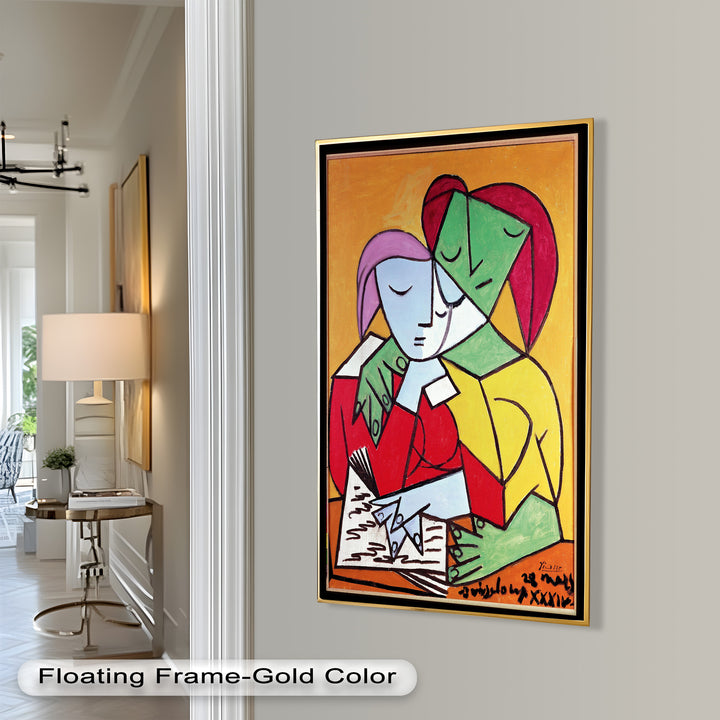Harmony in Study – Embrace of Minds Picasso Oil Painting