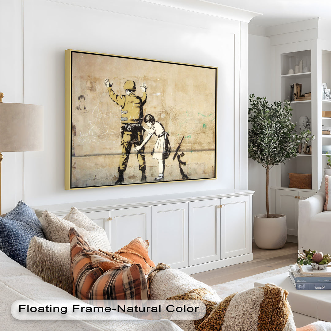 Innocence in Control – Banksy Oil Painting