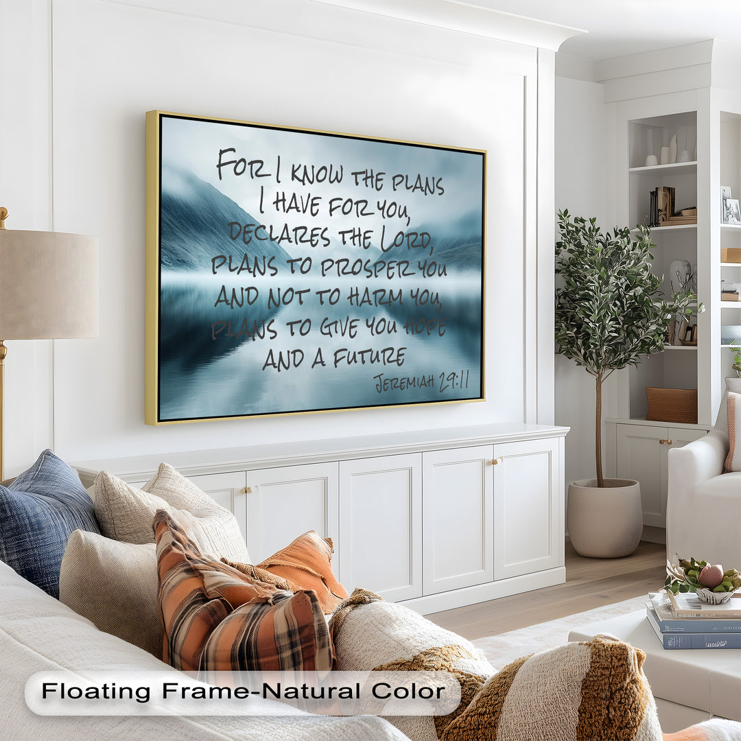 Jeremiah 29:11 – God's Plan Bible Verse Oil Painting