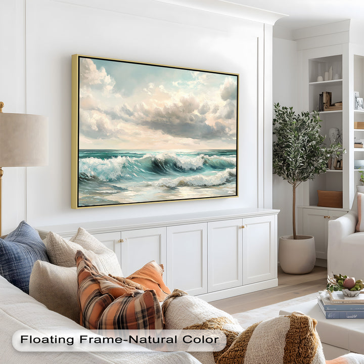 The balance of light and movement brings this ocean scene to life, offering a tranquil escape into nature's rhythm.

