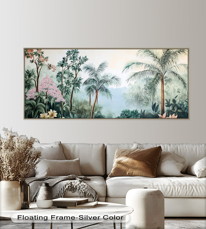 Jungle View – Tropical Floral Oil Painting