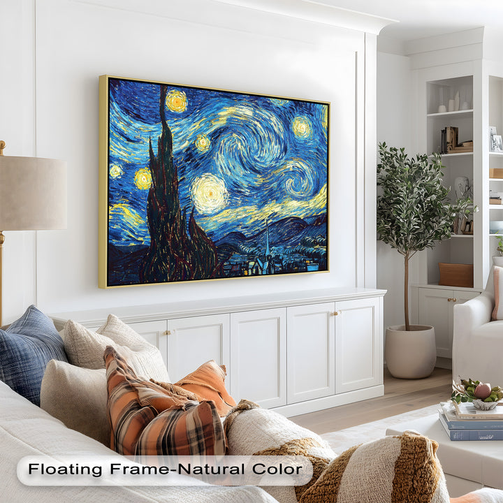 The Starry Night by Vincent van Gogh – Post-Impressionist Oil Painting