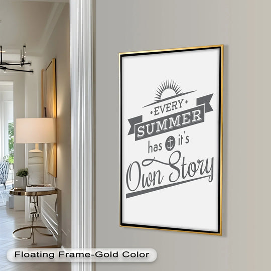 The stillness of the summer story is captured in this oil painting reproduction print, a framed piece of art with a timeless quality.