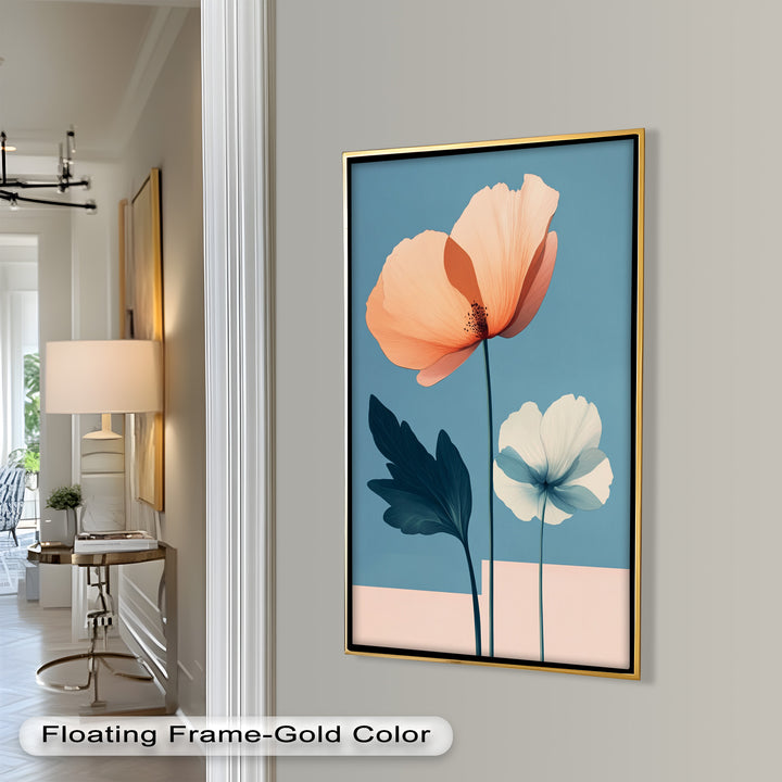 Serene Bloom – Boho Floral Oil Painting