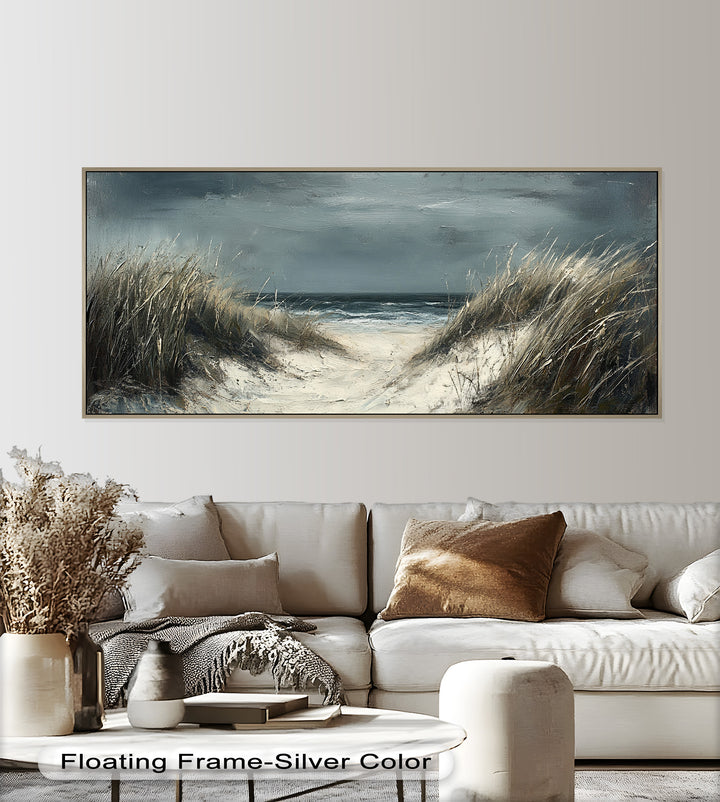 Stormy Beach Landscape - Realism Oil Painting