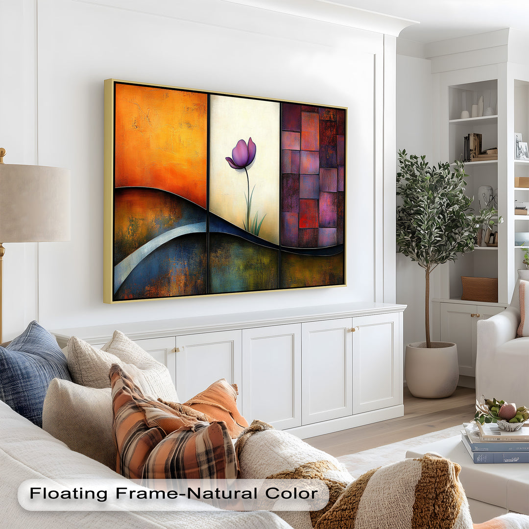 Tulip Dreams Abstract – Floral Modern Oil Painting