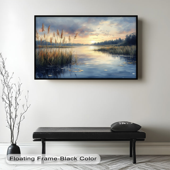 Lake Sunrise – Landscape Oil Painting