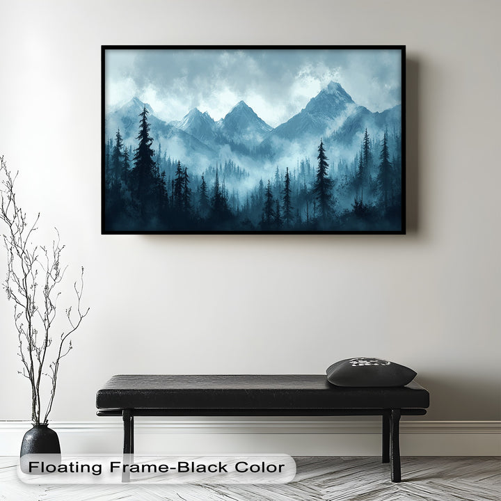 Misty Mountain Pines – Landscape Oil Paintings