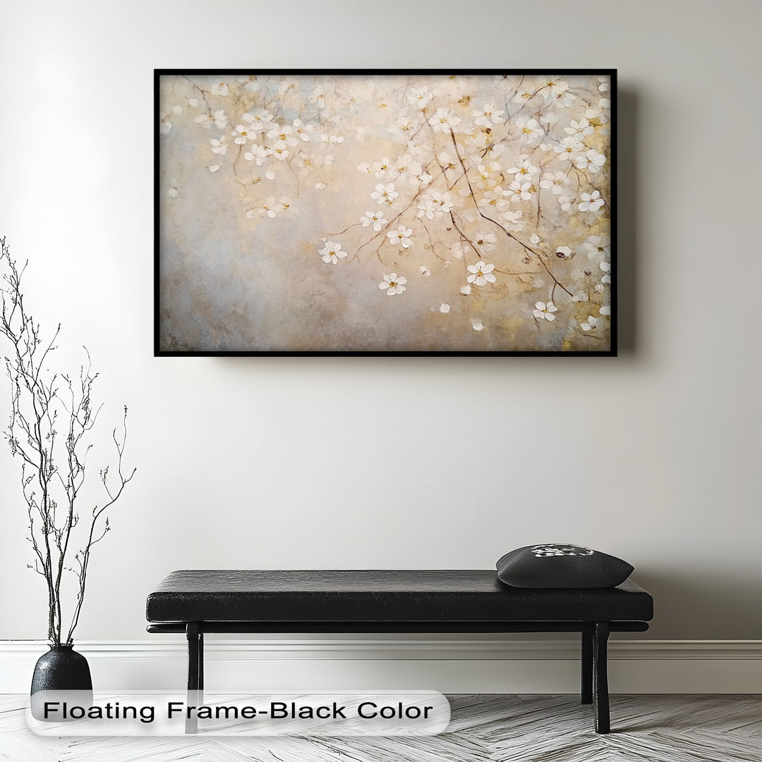 Delicate Blossom Branch – Floral Oil Paintings