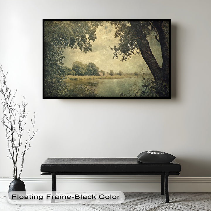 Riverbank Landscape – Countryside Oil Paintings