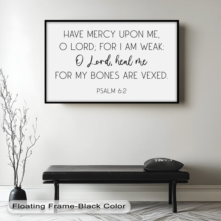 Psalm 6:2 Wandkunst – Christliche Bibel-Ölgemälde
