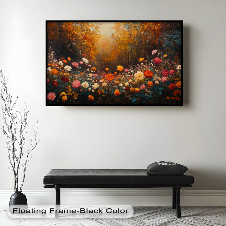 Autumn Floral Meadow – Colorful Nature Oil Paintings
