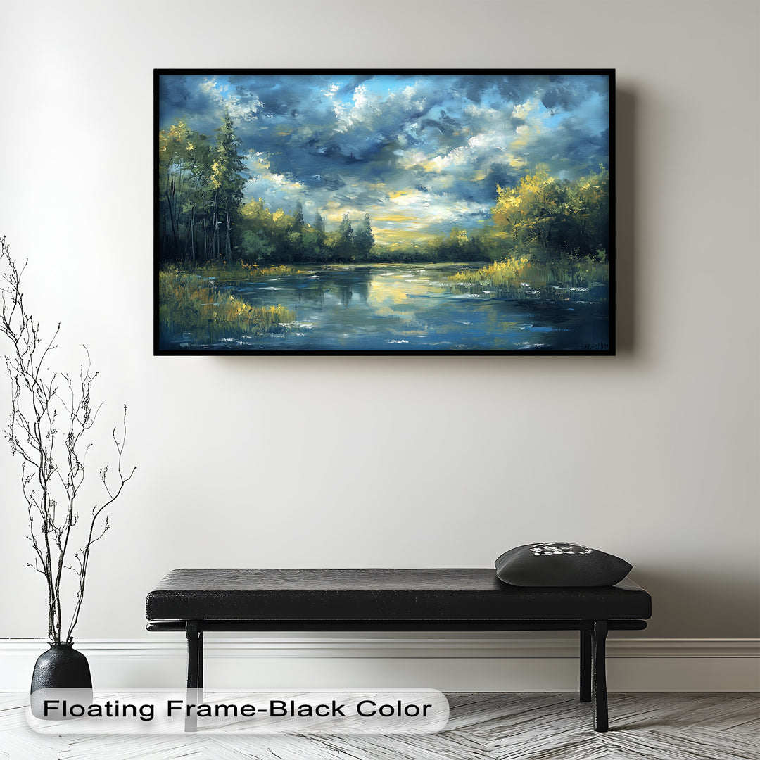 Forest River – Nature Oil Painting