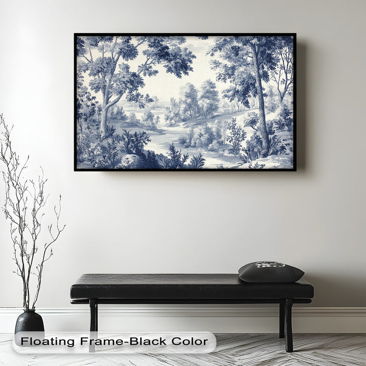 Vintage-inspired pastoral scene featuring detailed forest and meadow elements.
