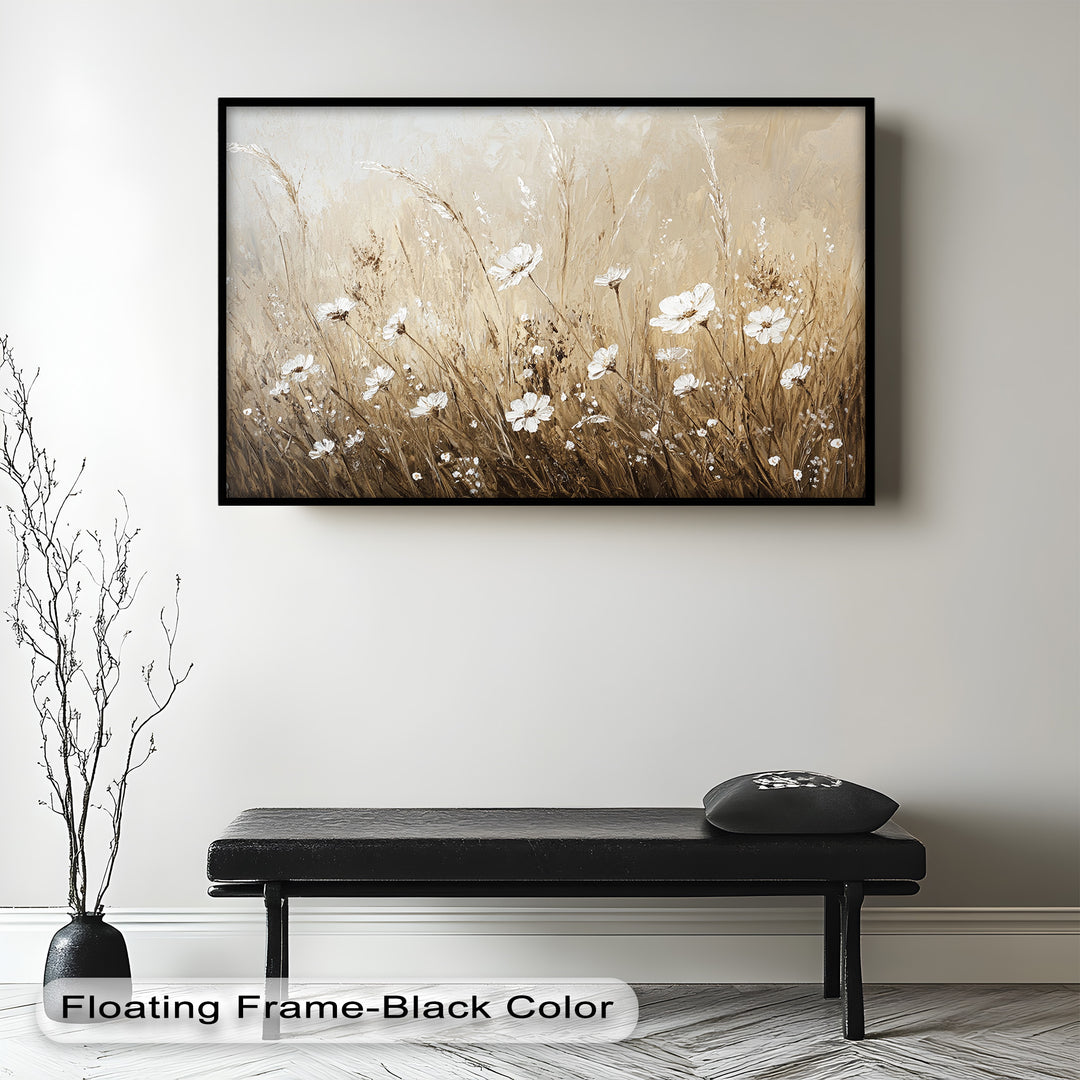 Whispers of Wheat – Floral Oil Painting