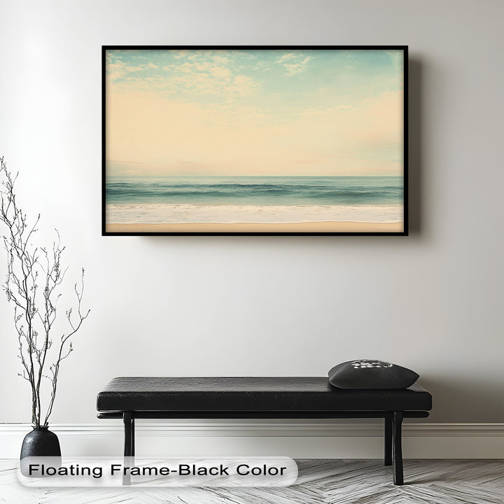 Calm Ocean Oil Paintings – Coastal Beach Wall Art