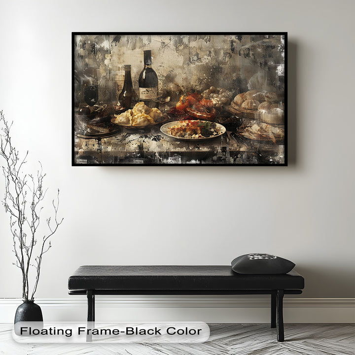 Rustic Feast – Vintage Culinary Still Life Food Painting