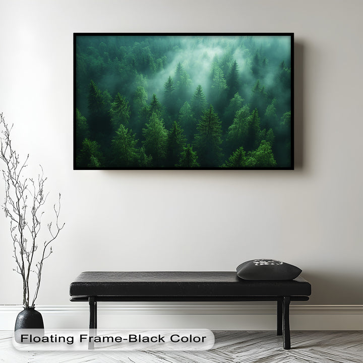 Misty Forest Landscape – Enchanting Nature Oil Painting