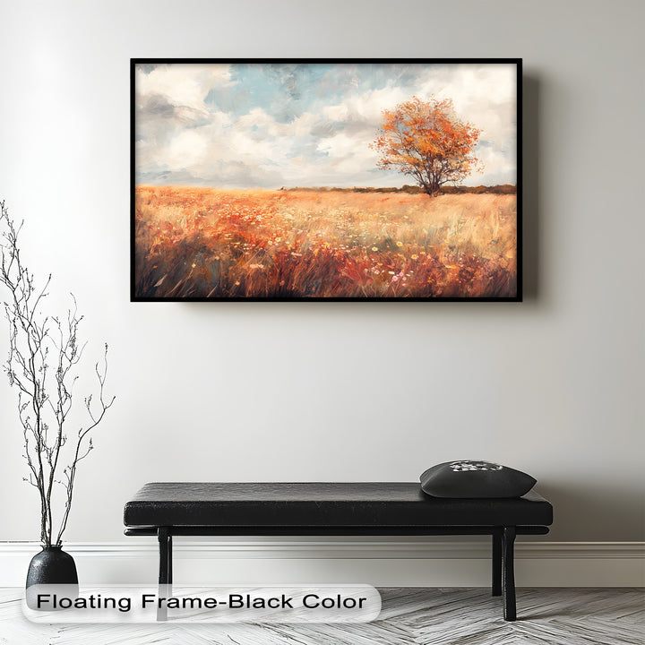 Vintage Autumn Fall – Landscape Oil Painting