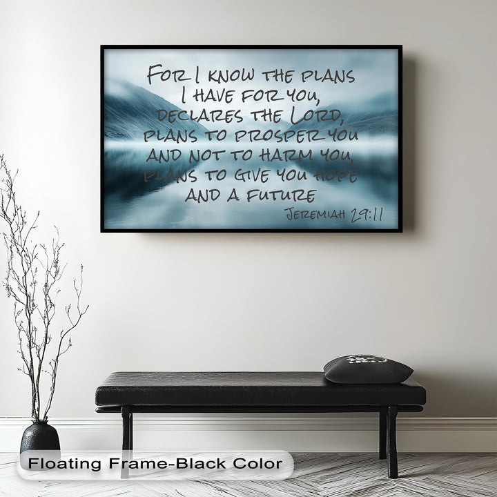 Jeremiah 29:11 – God's Plan Bible Verse Oil Painting