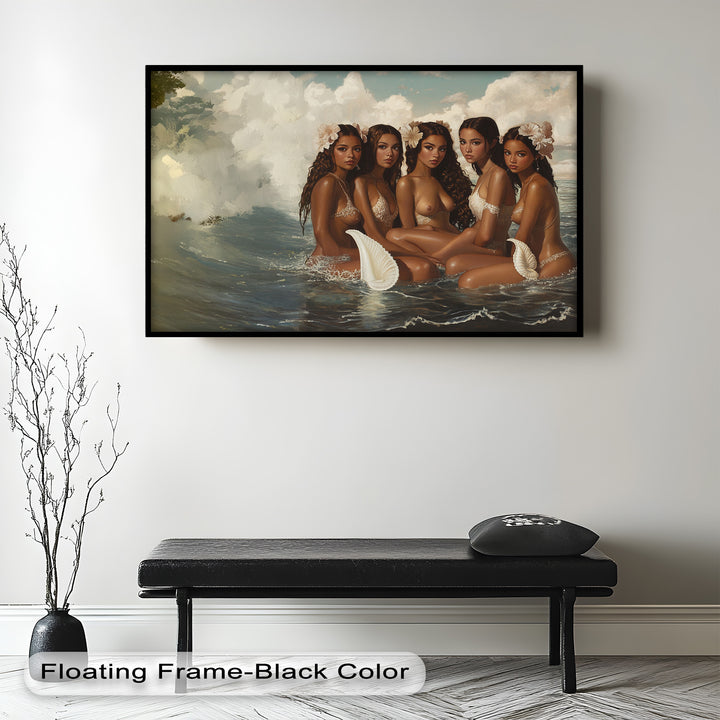 Daughters of the Tide – Mythical Sirens in a Renaissance Oil Painting