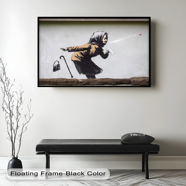 The Power of a Sneeze – Banksy Oil Painting