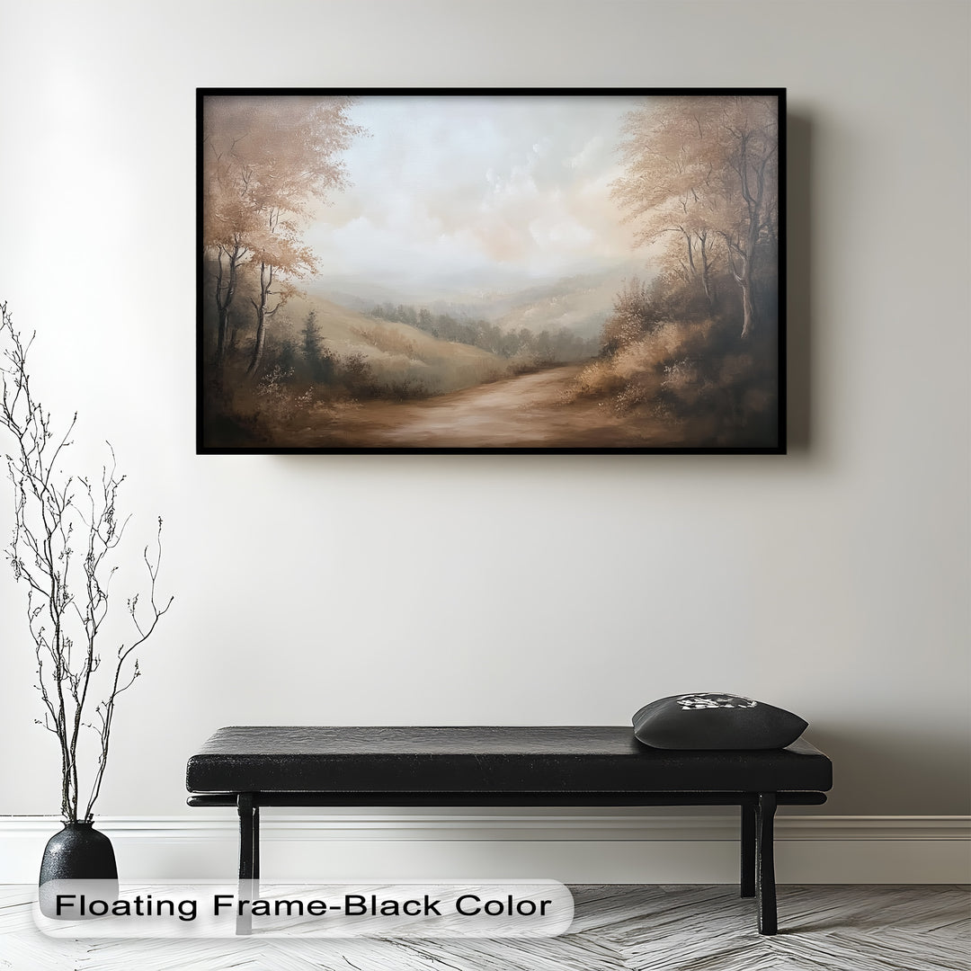 Forest Path – Framed Landscape Oil Painting