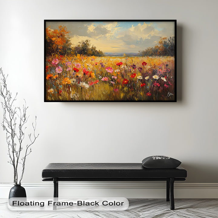 Wildflower Field – Floral Oil Painting