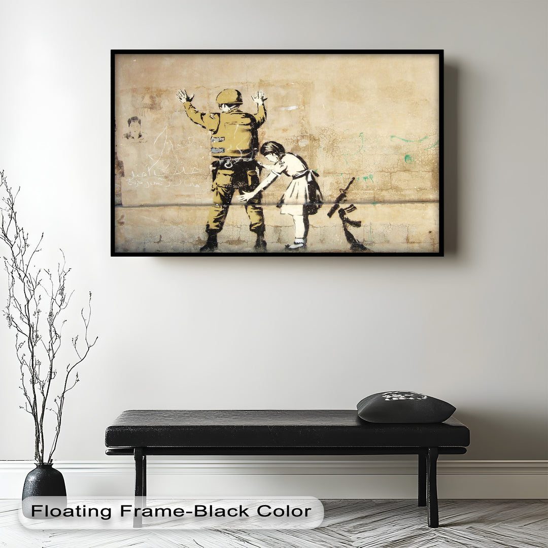 Innocence in Control – Banksy Oil Painting