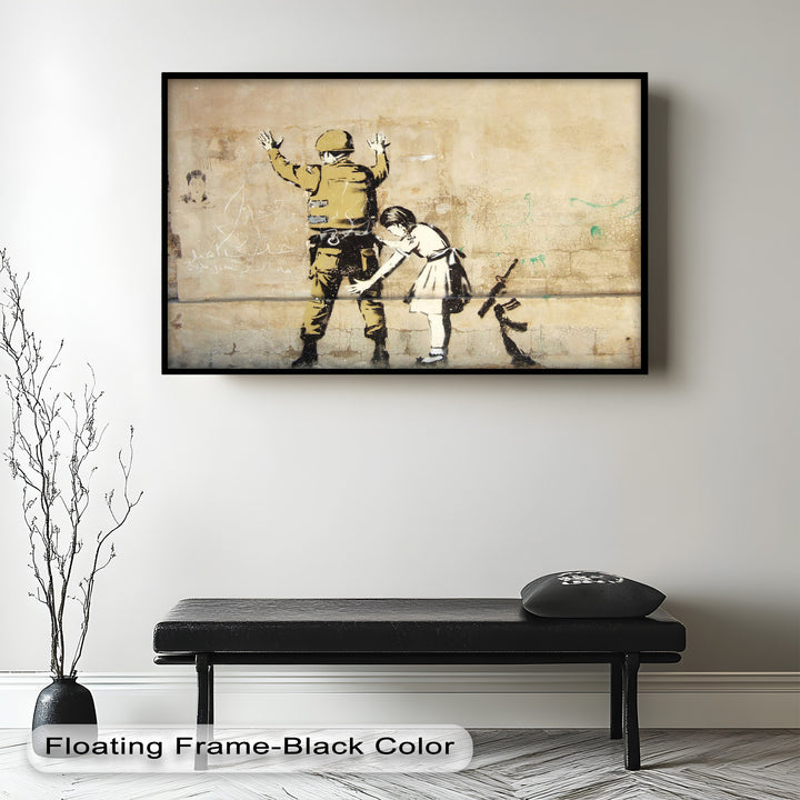 Innocence in Control – Banksy Oil Painting