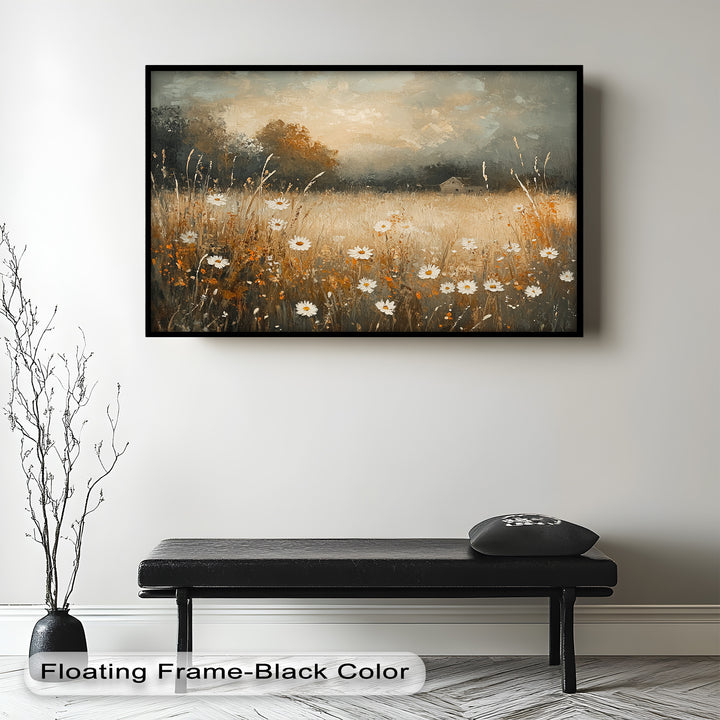 Golden Meadow – Wildflower Oil Painting