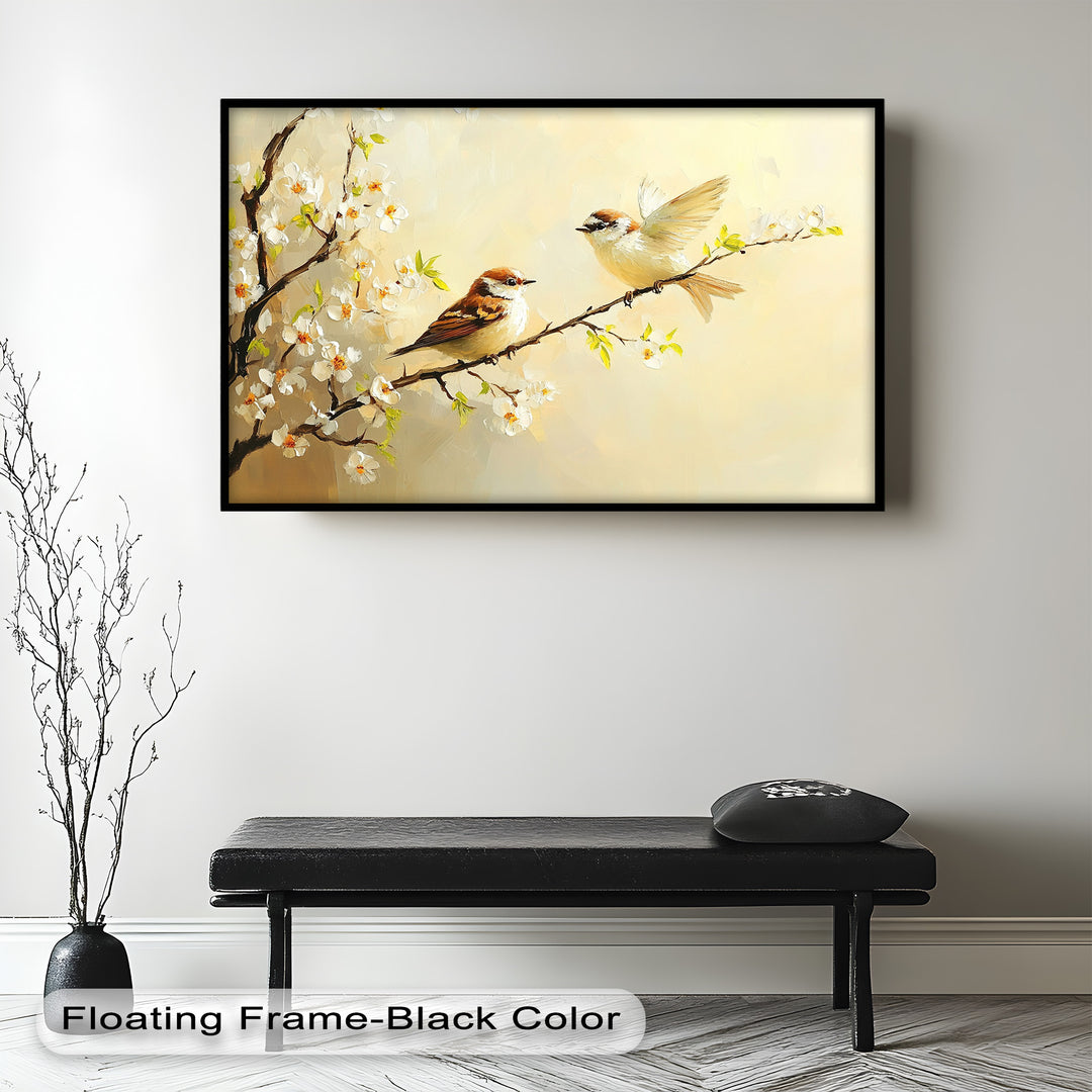 Spring Conversation – Animal Oil Painting