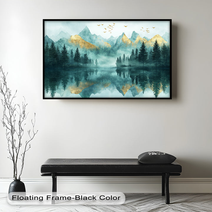 Mist Mountains – Forest Oil Painting