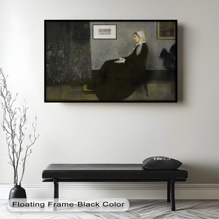 A Quiet Devotion – Seated Woman in Black Historic Oil Painting
