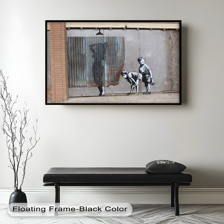 Boys Looking Girl – Banksy Oil Painting