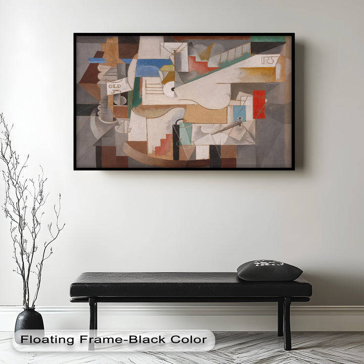 Geometric Forms and Layered Structure – Cubist Oil Painting
